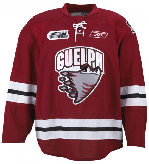 Custom OHL Guelph Storm 2009-Pre Hockey Jersey Road Red